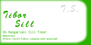 tibor sill business card